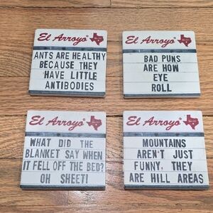 Dad Jokes Stone Coaster Set Of 4 By El Arroyo